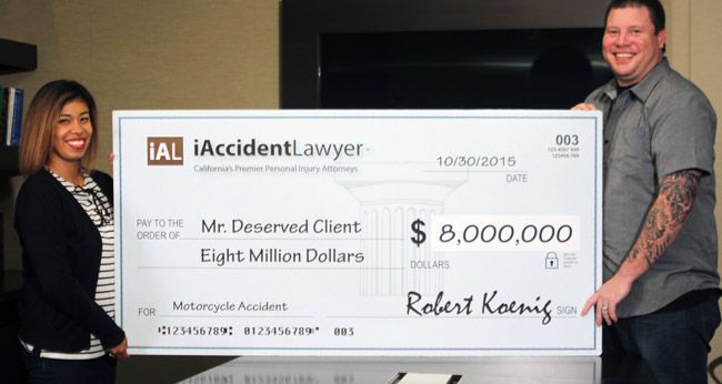 $8 Million Settlement in a Motorcycle Accident