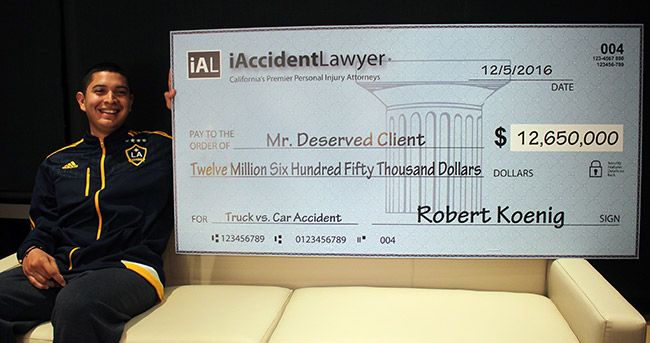 $12.6 Million Settlement in a truck vs car accident